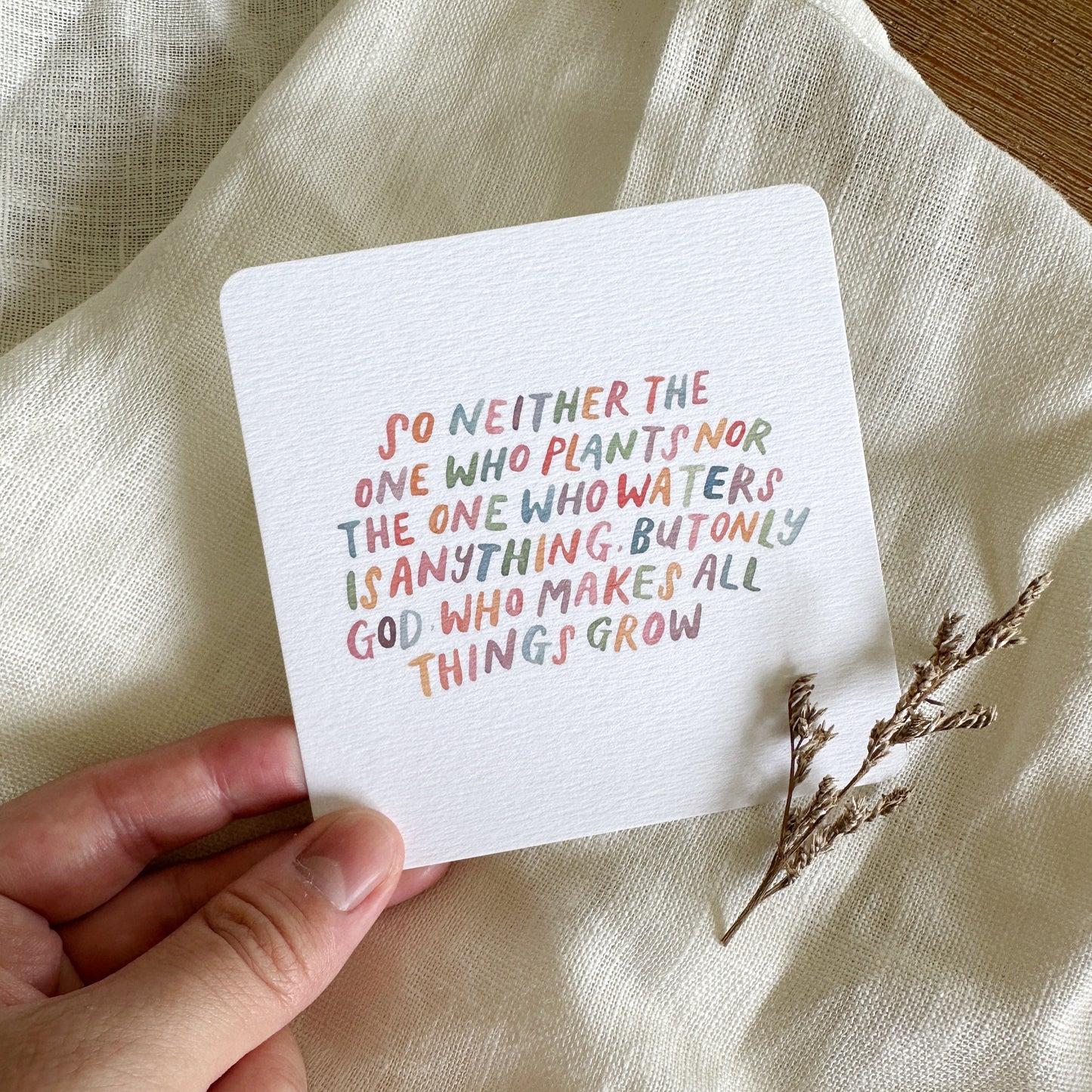 1 Corinthians 3:7