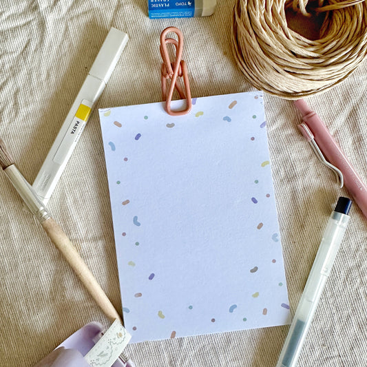 rainbow sprinkles notepad!